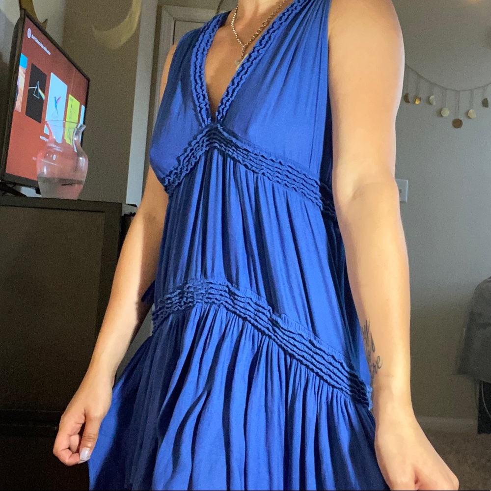 BLUE FREE PEOPLE TANK